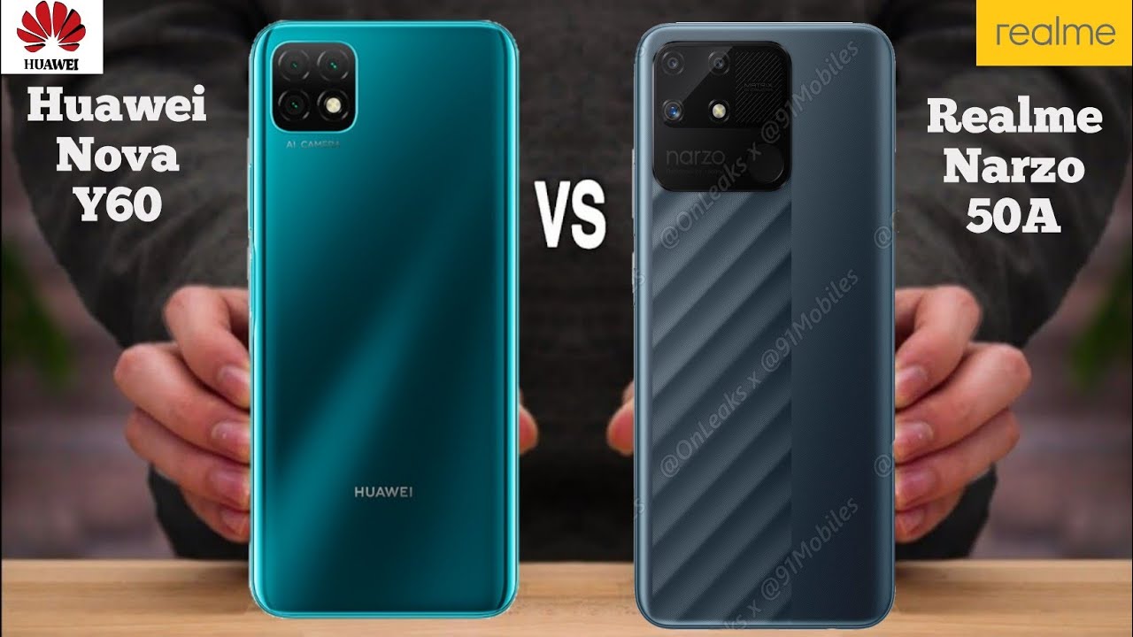 Huawei Nova Y60 Vs Realme Narzo 50A