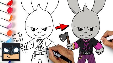 How To Draw Guggimon || Fortnite Draw and animition Color Tutorial💖