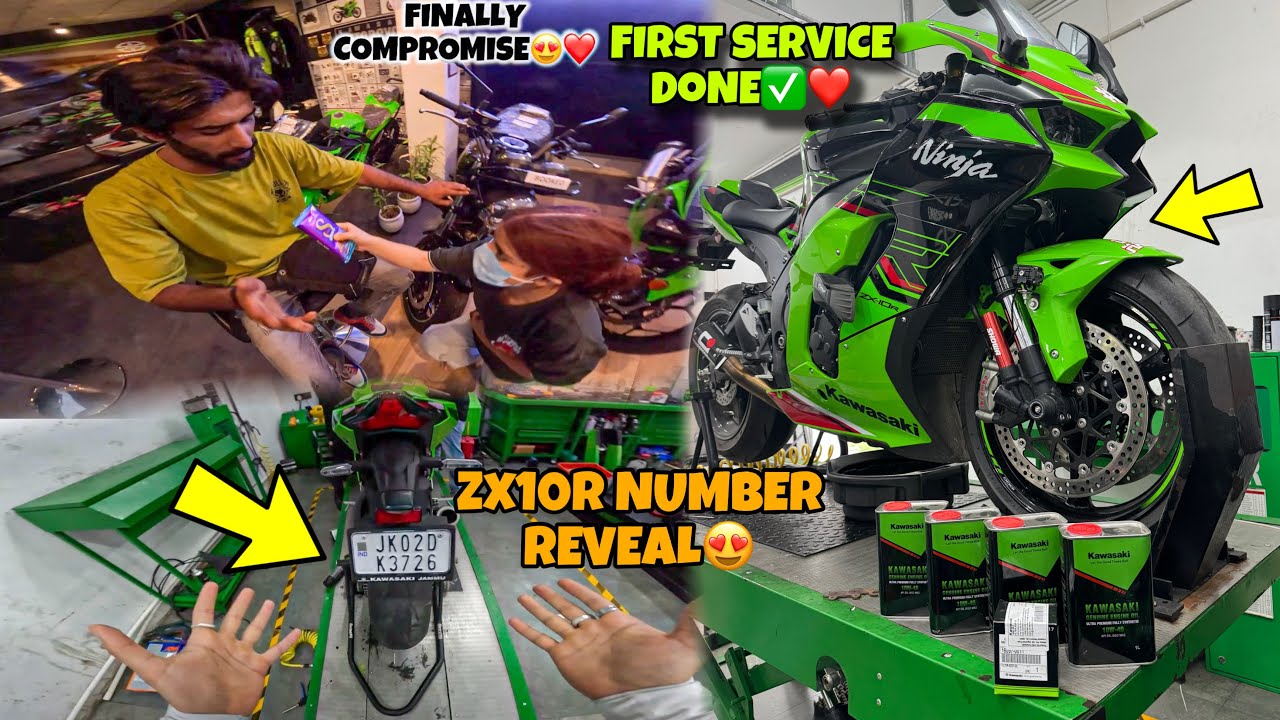 First Time in j&k😱 Loudest Zx10r | First Service of Zx10r is Done✅❤️ Preparation for Ladakh Ride