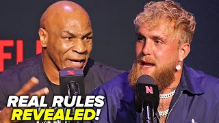 Mike Tyson \& Jake Paul SET RECORD STRAIGHT about RULES for fight!
