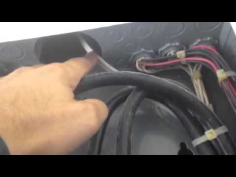 Naples electrical defect of missing knock out bushing
