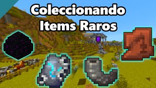 Coleccionando items raros en Minecraft Bedrock