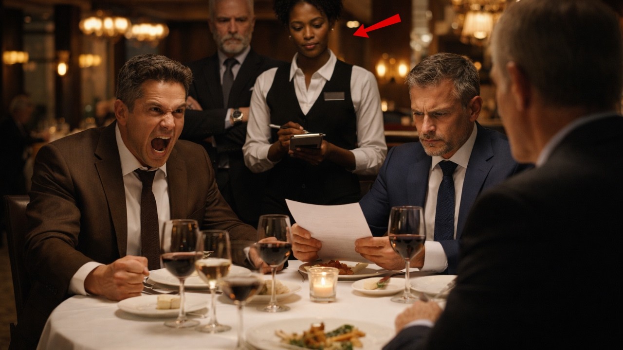 Trois hommes riches refusent de payer la serveuse jusqu’à ce que le propriétaire milliardaire vient.