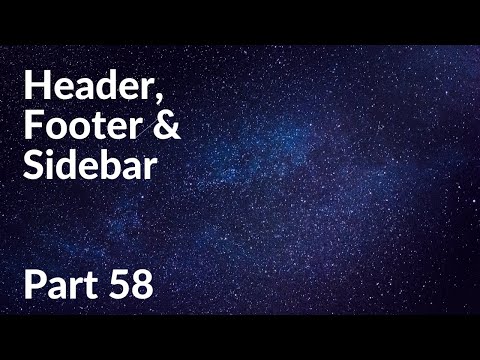 Header, Footer & Sidebar | WordPress Theme Development Part 58 | Tech Tian