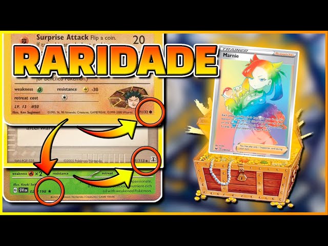 Pokémon TCG - Raridade das Cartas