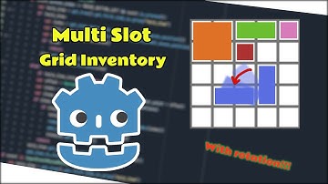 How to Make Multi Slot Grid Inventory with Rotating Items in Godot 4+