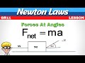 Grade 11 Newton Laws: Forces at an angle