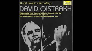 David Oistrakh - Khachaturian Violin Concerto in D minor (complete, 1944)