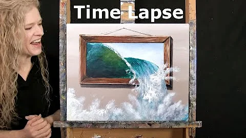 TIME LAPSE - Learn How to Paint ROGUE WAVE with Ac...