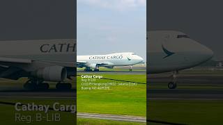 Jumbo Cathay Cargo Boeing 747  perfect landing at CGK #airplane #boeing747 #planespotting #aviation