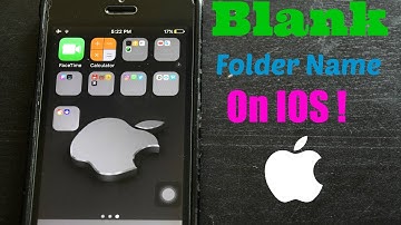 Set Blank Folder Name On IOS! | No Jailbreak! | IOS 9 IOS 10