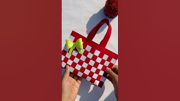 Diy Cute Little Paper Bag | Gift Paper Bag #diycolourpaperbag #papercraft