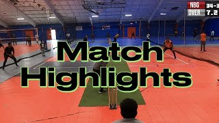 Highlights - Edison Warriors VS North Brunswick Green - Indoor Box Cricket Match