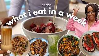 Vegan What I Eat In A Week 026: Jerk Tofu, Buffalo Chickpea Salad, Ricotta Toast, Frittata, Matcha