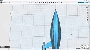 How to make a classic sci-fi style rocket in 123D Design