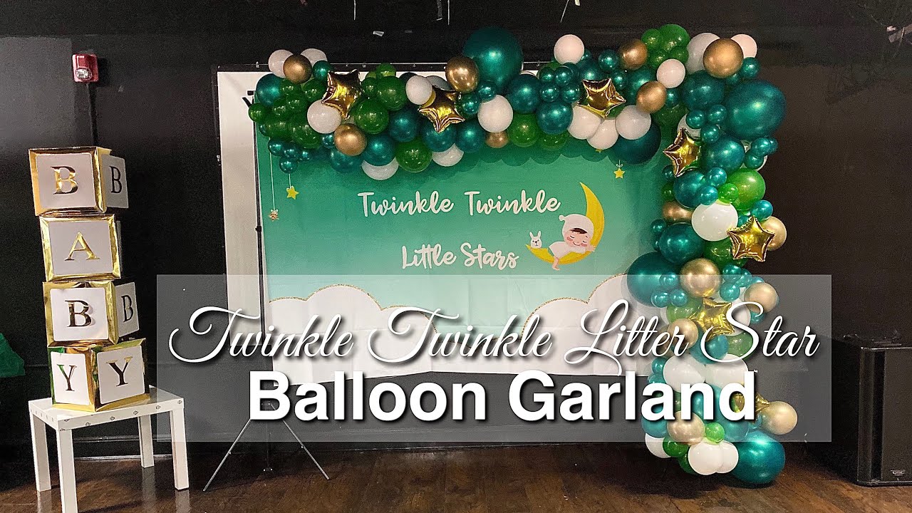 Organic Balloon Garland Tutorial, No Fishing Line Used