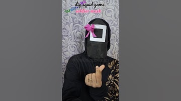 Diy squid game soldier mask🟥🔴#squidgame#diy #squidgame2#pinksoldiers #trending#ytshorts#viralshorts