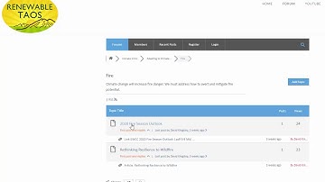 Navigating the Renewable Taos Forums