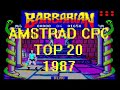 Amstrad CPC - Top 20 games (1987)