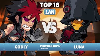 Godly vs Luna - Top 16 - Dreamhack San Diego 2023 - LAN 1v1