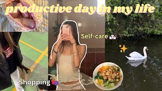 DAY IN MY LIFE *productive* ll self-care, shopping, working out