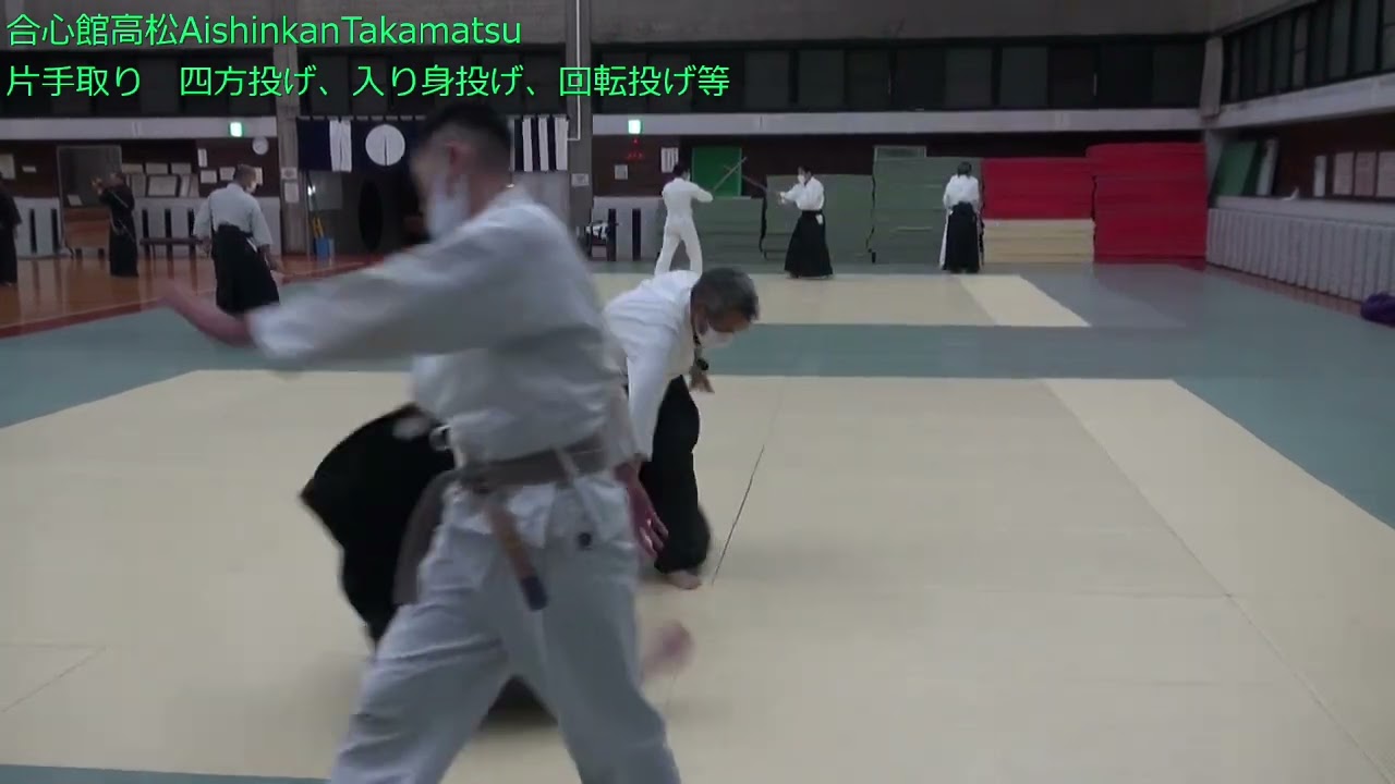 片手取り　自由技　８技（初段）