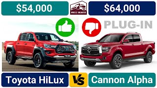 GWM Cannon Alpha Plugin Hybrid vs Hilux #toyotahilux