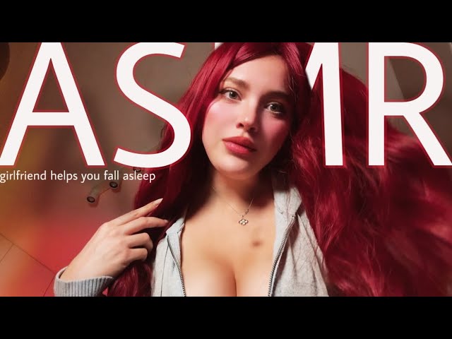 ASMR roleplay: girlfriend reduce your stress before sleep 