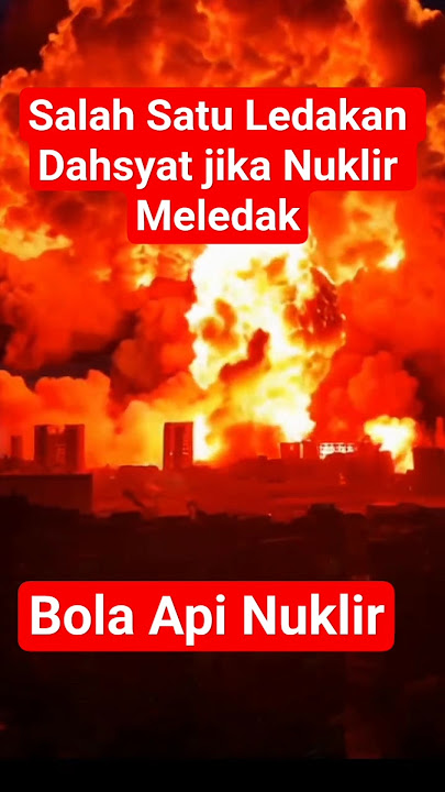 Salah Satu Ledakan Dahsyat jika Nuklir Meledak#news #beritaterkini #army
