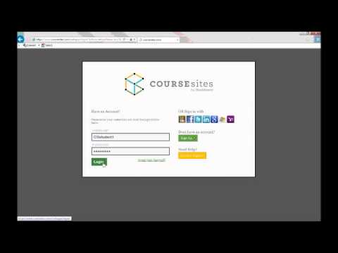 CourseSites Sign Up