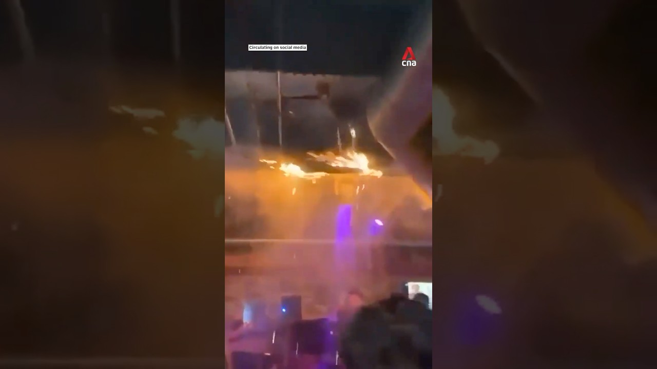 Moment deadly fire started at Swiss ski resort bar, killing 40