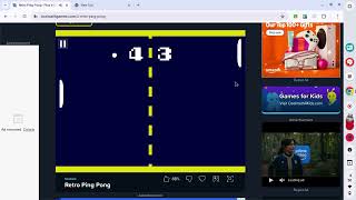 playing a ping pong game on coolmath.