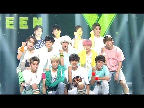 세븐틴(SEVENTEEN) - 아낀다(Adore U) @인기가요 Inkigayo 20150712