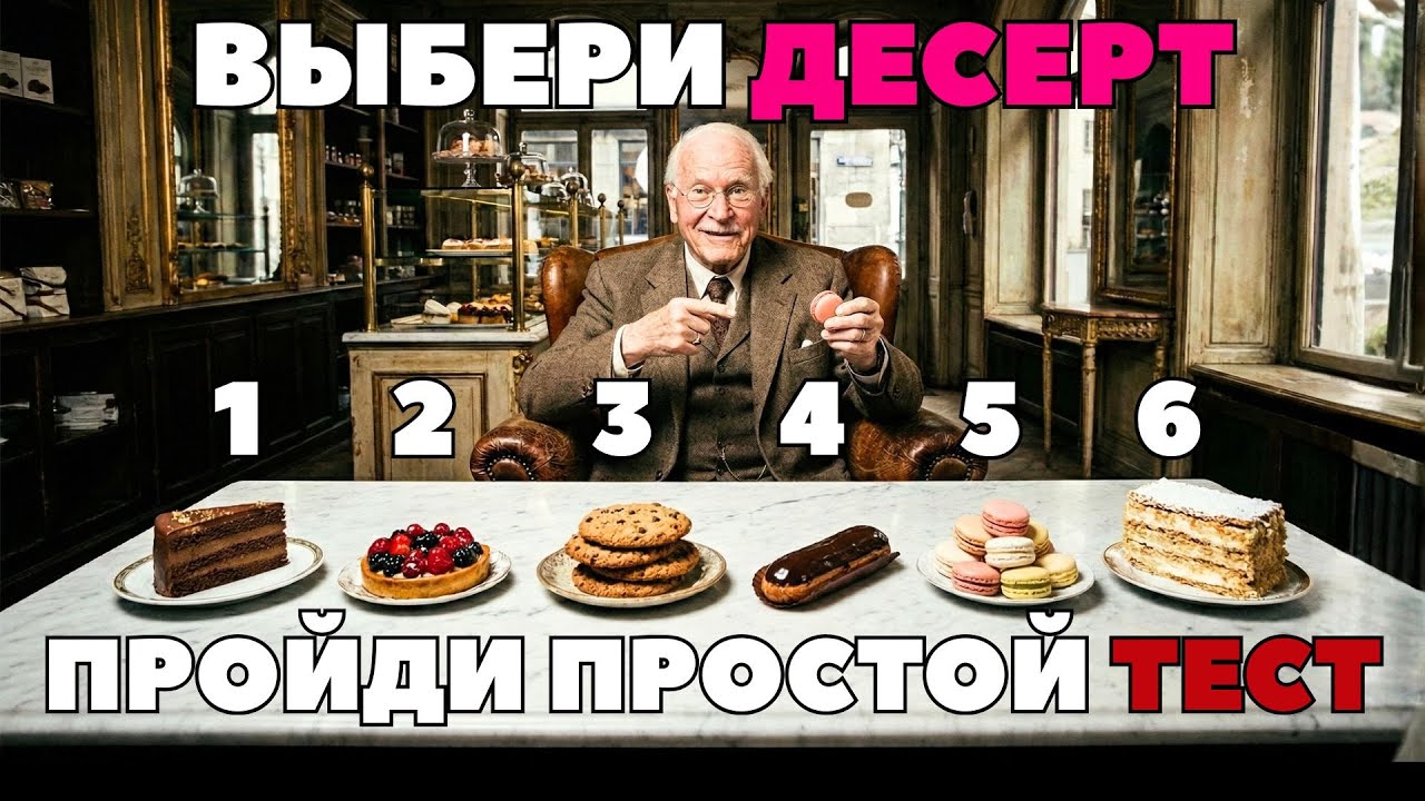ВЫБЕРИ СВОЙ ЛЮБИМЫЙ ДЕСЕРТ! Узнай больше о себе, простой ТЕСТ КАРЛА ЮНГА