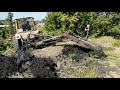 Коп пруда в САДУ трактором ЮМЗ! Часть ТРЕТЬЯ! А tractor is digging a pond!