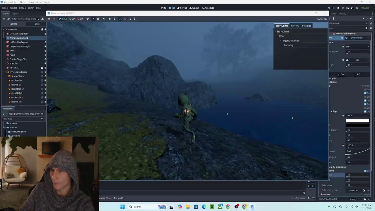 creating terrain in Godot!