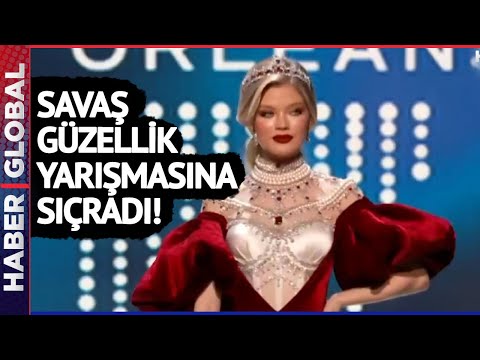 Savaş Güzellik Yarışmasına Sıçradı! Rus Güzel Yarışmada Bakın Ne Giydi!