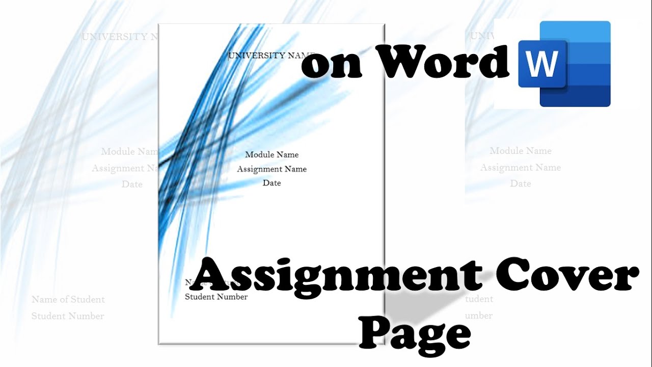 word assignment title page