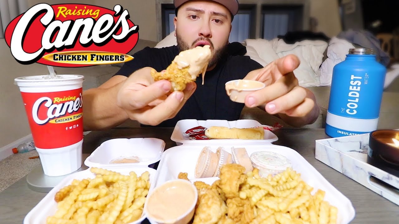 RAISING CANES MUKBANG CHICKEN FINGERS