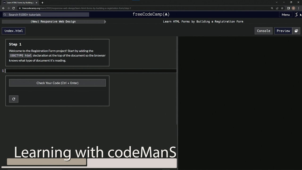 (ARCHIVED) Learn HTML Forms by Building a Registration Form - Step 1 ...
