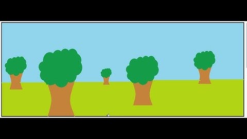 Draw Trees using Resize option in MS Paint