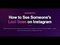 How to See Someone's Last Seen on Instagram (Green Dot + Time Stamp Explained)