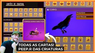 GROUNDED: Todas as Cartas de Criaturas! PEEP.R Completo! #grounded #groundedthegame #fullyyoked