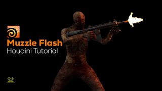 Muzzle flash Tutorial in Houdini | Houdini Turorial
