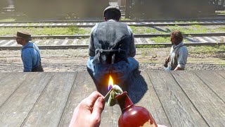 🔥🧨[4K] Dynamite & Fire Bottle Gameplay #59 - Red Dead Redemption 2 screenshot 5