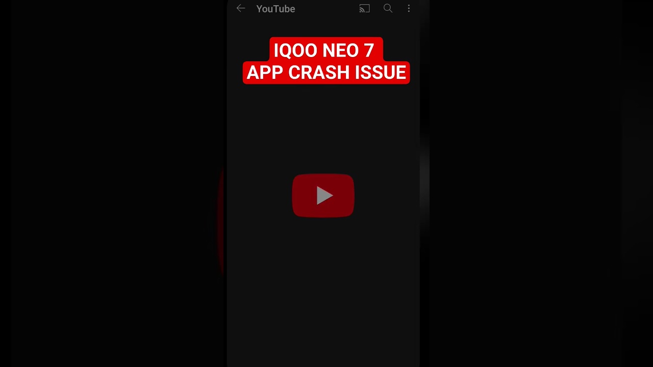 IQOO NEO 7 APP CRASH PROBLEM 😡😡