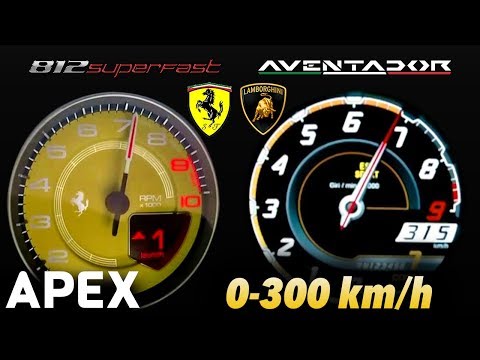 2018-ferrari-812-superfast-vs.-lamborghini-aventador---acceleration-sound-0-100,-0-300-km/h-|-apex