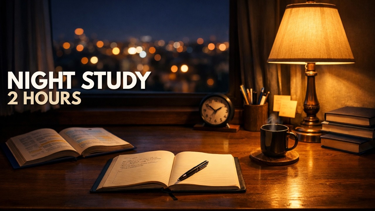 Night Study Music – 2 Hours for Focus & Concentration - YouTube