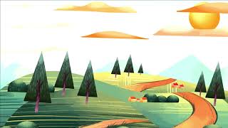 Mountain side highway 4k background video for cartoon animation | Loop video @vfxtools