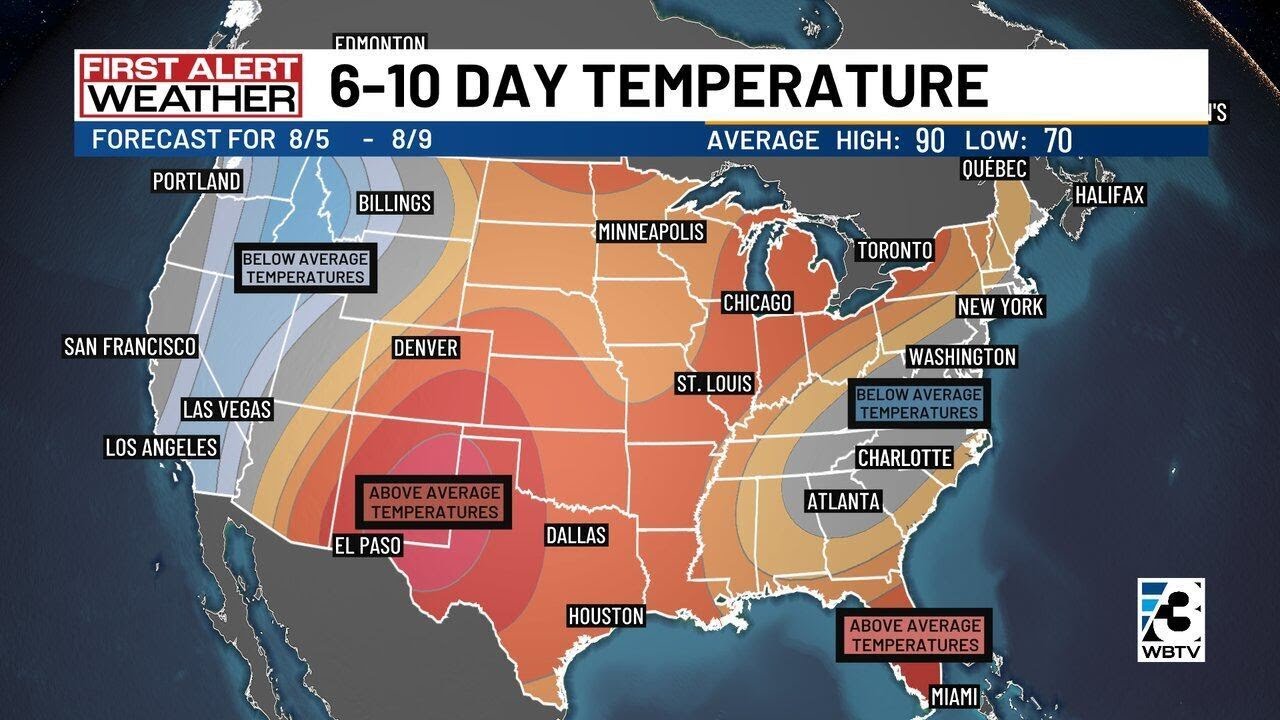 Temperatures cooling down as rain chances go up: Charlotte forecast ...